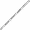 0.24 CT. T.W. Diamond Three Stone Station Bracelet in 10K White Gold