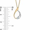 0.10 CT. Certified Canadian Diamond Abstract Pendant in 14K Two-Tone Gold (I/I2)