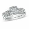 Thumbnail Image 1 of 0.50 CT. T.W. Composite Diamond Frame Three Piece Bridal Set in 10K White Gold