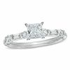 Thumbnail Image 1 of 1.00 CT. T.W. Certified Canadian Princess-Cut Diamond Engagement Ring in 14K White Gold (I/I1)