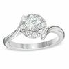 0.75 CT. T.W. Certified Canadian Diamond Frame Bypass Engagement Ring in 14K White Gold (I/I1)