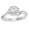 Thumbnail Image 1 of 0.75 CT. T.W. Certified Canadian Diamond Frame Bypass Engagement Ring in 14K White Gold (I/I1)