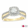 Thumbnail Image 0 of 1.00 CT. T.W. Canadian Certified Diamond Split Shank Engagement Ring in 14K Gold