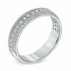 Thumbnail Image 1 of 0.50 CT. T.W. Diamond Three Row Vintage-Style Wedding Band in 14K White Gold