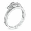 Thumbnail Image 1 of 0.20 CT. T.W. Baguette Diamond Three Stone Frame Ring in 10K White Gold