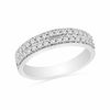 Thumbnail Image 0 of 0.33 CT. T.W. Diamond Double Row Wedding Band in 10K White Gold