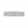 Thumbnail Image 1 of 0.33 CT. T.W. Diamond Double Row Wedding Band in 10K White Gold