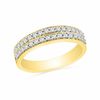 Thumbnail Image 0 of 0.33 CT. T.W. Diamond Double Row Wedding Band in 10K Gold