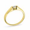 Thumbnail Image 2 of 0.05 CT. Diamond Solitaire Promise Ring in 10K Gold