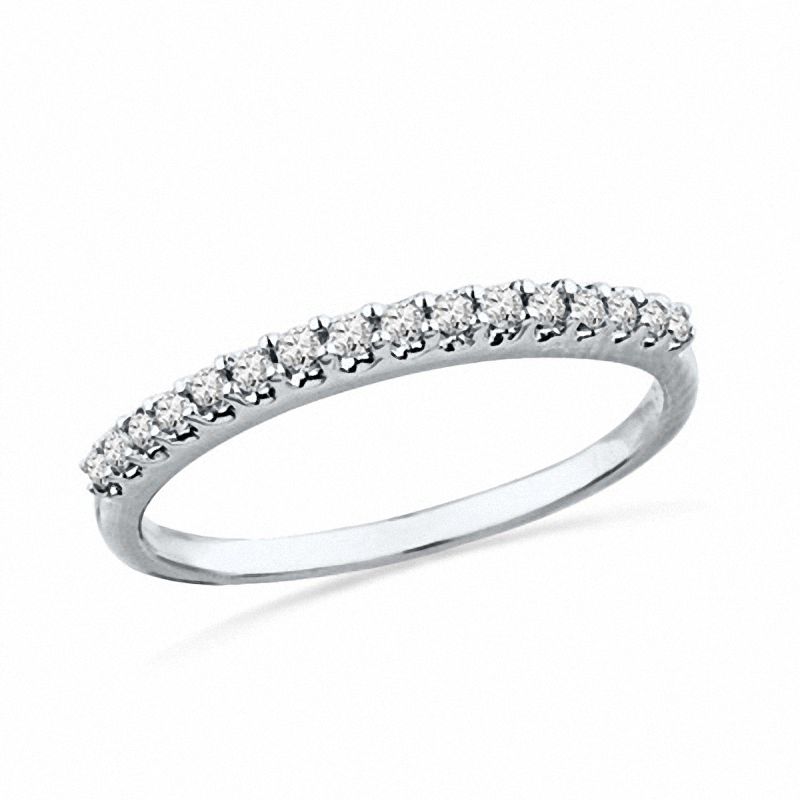 0.20 CT. T.W. Diamond Anniversary Band in 10K White Gold|Peoples Jewellers