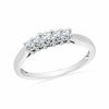 Thumbnail Image 0 of 0.50 CT. T.W. Diamond Five Stone Wedding Band in 10K White Gold