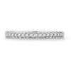 Thumbnail Image 2 of 0.12 CT. T.W. Diamond Wedding Band in 10K White Gold