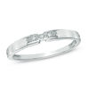 Thumbnail Image 0 of Diamond Accent Three Stone Promise Ring in 10K White Gold