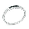 Thumbnail Image 1 of Black Diamond Accent Three Stone Promise Ring in 10K White Gold