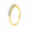 Thumbnail Image 1 of 0.20 CT. T.W. Diamond Seven Stone Wedding Band in 10K Gold