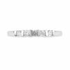 Thumbnail Image 2 of 0.25 CT. T.W. Diamond Five Stone Wedding Band in 10K White Gold
