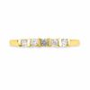 Thumbnail Image 2 of 0.25 CT. T.W. Diamond Five Stone Wedding Band in 10K Gold
