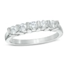 0.50 CT. T.W. Diamond Five Stone Channel-Set Wedding Band in 10K White Gold