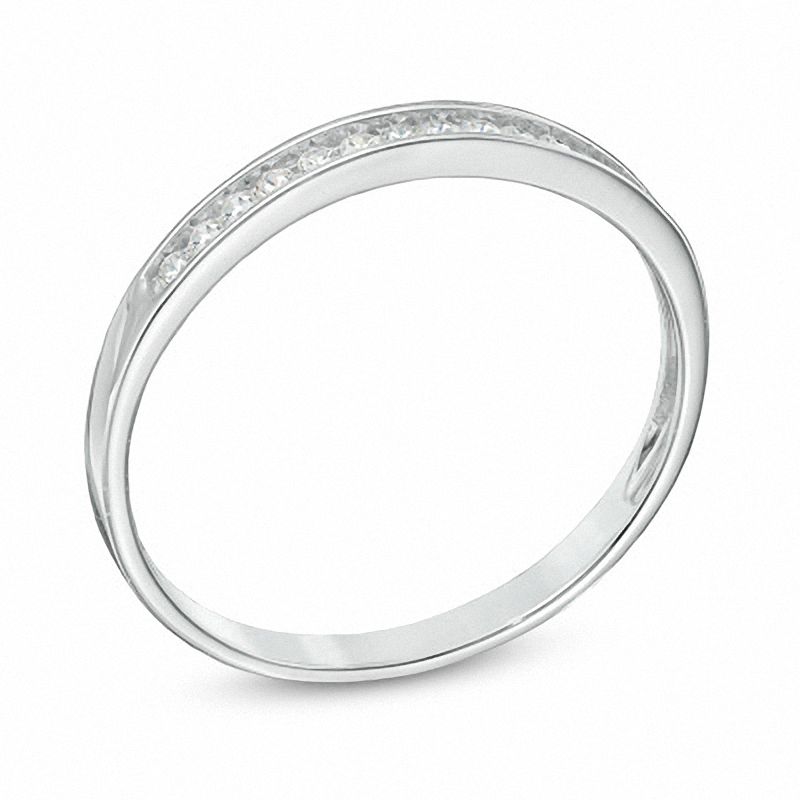 0.10 CT. T.W. Diamond Anniversary Band in 10K White Gold