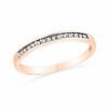 Thumbnail Image 0 of 0.10 CT. T.W. Diamond Anniversary Band in 10K Rose Gold