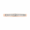 0.10 CT. T.W. Diamond Anniversary Band in 10K Rose Gold