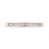 Thumbnail Image 1 of 0.10 CT. T.W. Diamond Anniversary Band in 10K Rose Gold