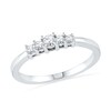 Thumbnail Image 1 of 0.20 CT. T.W. Diamond Five Stone Promise Ring in 10K White Gold