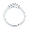 Thumbnail Image 2 of 0.20 CT. T.W. Diamond Five Stone Promise Ring in 10K White Gold