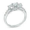 Thumbnail Image 1 of 1.00 CT. T.W. Diamond Three Stone Engagement Ring in 10K White Gold