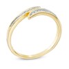 Thumbnail Image 2 of 0.10 CT. T.W. Diamond Bypass Ring in 10K Gold