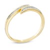 Thumbnail Image 1 of 0.10 CT. T.W. Diamond Bypass Ring in 10K Gold