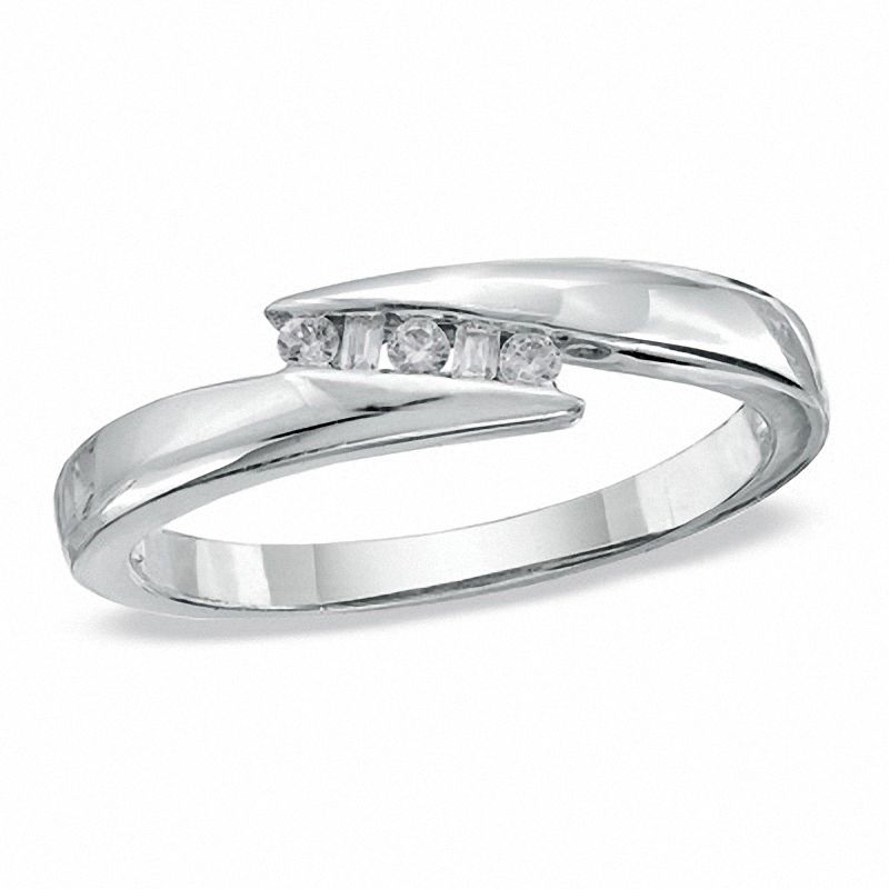 0.16 CT. T.W. Diamond Ring in Sterling Silver|Peoples Jewellers