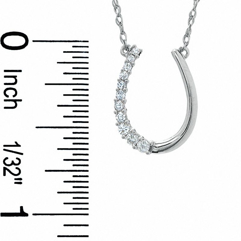 FerkosFineJewelry + Mini Diamond Horseshoe Necklace