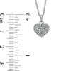 Thumbnail Image 1 of 0.25 CT. T.W. Diamond Heart Pendant in Sterling Silver