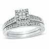 Thumbnail Image 0 of 0.50 CT. T.W. Quad Princess-Cut Diamond Bridal Set in 10K White Gold