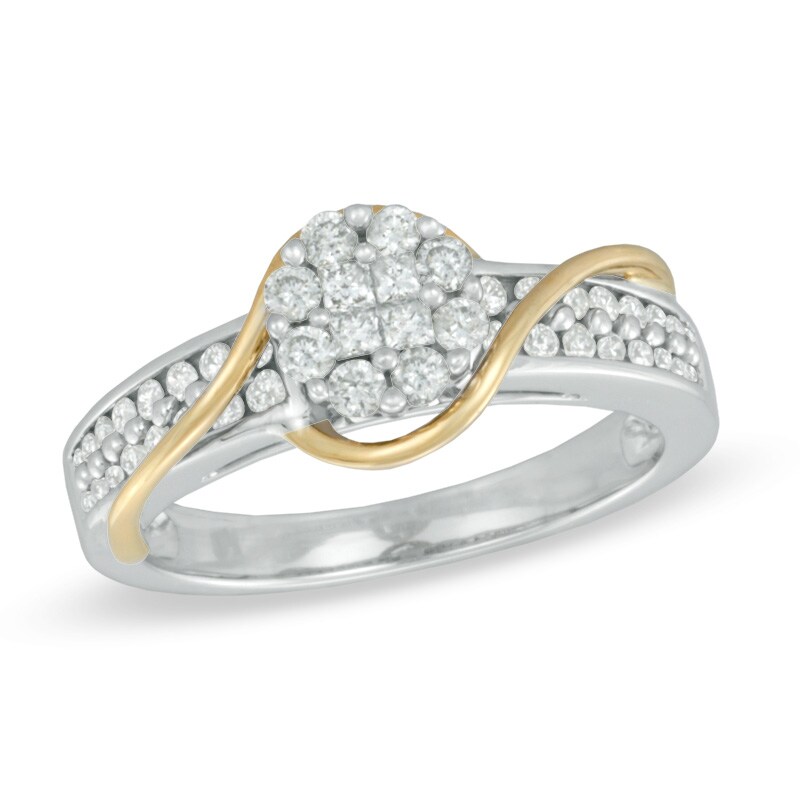 Main Image 1 of 10KYW 0.59CTTW RING