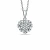 Thumbnail Image 1 of 0.16 CT. T.W. Diamond Heart Frame Pendant in 10K White Gold