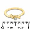 Thumbnail Image 3 of 0.16 CT. T.W. Diamond XOX Band in 10K Gold