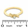 Thumbnail Image 2 of 0.16 CT. T.W. Diamond XOX Band in 10K Gold