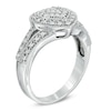 Thumbnail Image 2 of 0.25 CT. T.W. Princess-Cut Diamond Heart Ring in Sterling Silver