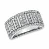 Thumbnail Image 1 of 1.00 CT. T.W. Diamond Icicle Ring in 10K White Gold