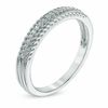 Thumbnail Image 2 of 0.10 CT. T.W. Diamond Anniversary Band in 10K White Gold