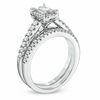 Thumbnail Image 1 of 0.60 CT. T.W. Baguette Diamond Frame Bridal Set in 14K White Gold