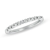 Thumbnail Image 1 of 0.10 CT. T.W. Diamond Wavy Anniversary Band in 10K White Gold