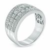 Thumbnail Image 1 of 1.00 CT. T.W. Diamond Multi-Row Anniversary Band in 14K White Gold