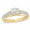 Thumbnail Image 0 of 0.95 CT. T.W. Diamond Vintage-Style Engagement Ring in 14K Gold