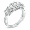 Thumbnail Image 2 of 1.70 CT. T.W. Certified Emerald-Cut Diamond Five Stone Twist Ring in 14K White Gold (I/I1)