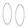 Thumbnail Image 1 of 45.0mm Thin Endless Hoop Earrings in Sterling Silver