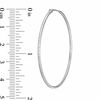 Thumbnail Image 2 of 45.0mm Thin Endless Hoop Earrings in Sterling Silver
