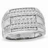 Thumbnail Image 0 of Men's 1.00 CT. T.W. Diamond Ring in 10K White Gold